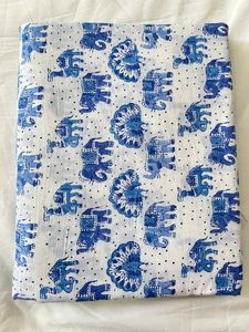 ชุดเดรสผ้าฝ้ายอินเดียสำหรับผู้หญิงผ้าทอมือพิมพ์ลายสัตว์และงานประดิษฐ์ผ้าสำหรับวิ่งทรงหลวม - Product Image 3