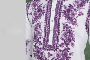 Collection Kurta pour hommes en rayonne imprimée numérique de style Rajwara pour les fêtes formelles - Product Image 5