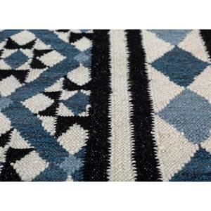 Alhambra Ivory - Alfombras de lana planas tejidas a mano con diseño geométrico de diamantes y rectángulos, alfombras de yute para el hogar, para la mesita de noche, ADWL-13160 - Product Image 3