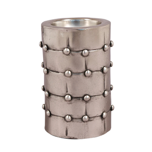 Lot de 3 bougeoirs ronds modernes en méta, tailles personnalisées, parfaits pour la décoration élégante de Noël et des vacances. - Product Image 2