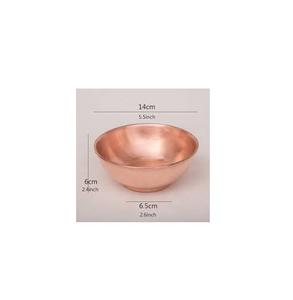 Vaisselle de table pour la maison et la cuisine, bol en cuivre 100%, prix de gros, hôtel, restaurant, bol en cuivre au design martelé - Product Image 4