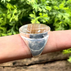 แหวนเงินสเตอร์ลิง925ชุบโรเดียมอัญมณีอัญมณีทำด้วยมือเครื่องประดับหนามเตยแหวนแฟชั่นสำหรับทุกเพศ - Product Image 3