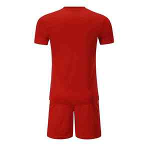 Ensemble de maillots d'entraînement de football pour hommes Uniforme jeunesse Logo avant Kit en polyester à motif solide comprenant un maillot court pour sublimation - Product Image 4