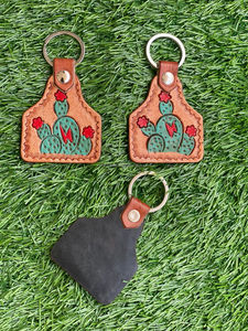 Llaveros de cuero tallados a mano, llaveros de cuero con forma exótica bonita, accesorios de cuero, llaveros bonitos para unisex - Product Image 5