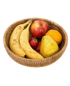 Great Quality Rattan Serving <b>Bowl</b> in Natural Weave Perfect for Kitchenware and Restaurant Wholesale Supplies - Product Image 4