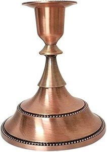 Bougeoir en métal d'inspiration antique avec design vintage pour centre de table de réception de mariage et décoration de la maison - Product Image 3