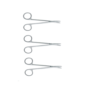 Tijeras Pequeñas de 12.0 cm con Punta Curva y Ojo para Suturas, Instrumentos Quirúrgicos Básicos - Product Image 4