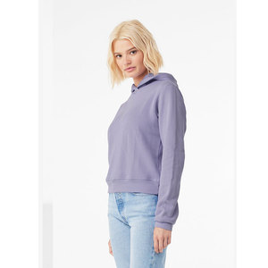 Mode FEMME CLASSIC PULLOVER mi-long crop HOODIE Dark Lavender Bella Canvas 7519 Style - Product Image 1