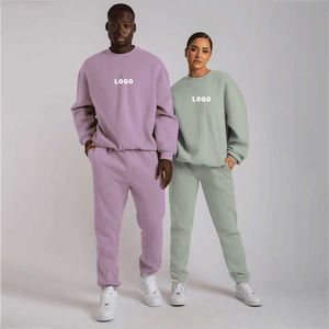 Trajes de chándal informales XL bordados personalizados para hombre, sudadera de lana de invierno ecológica, vendedores de Jogger con capucha de talla grande - Product Image 4