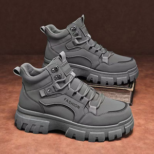 Botas de Senderismo Cómodas para Hombre, Uso en Exteriores, Altura Media de Pantorrilla, Forro de Malla Impermeable y Antideslizante - Product Image 2