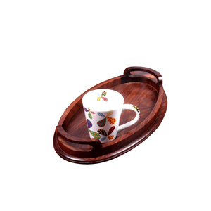 Plateau en bois pour la décoration de table pour la fête de mariage Plateau pour le service des aliments Hôtel et restaurants de luxe Plateau pour le service des plats - Product Image 1