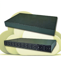 Digipower ATS-1511A-10N1 15A 115V PDU 10 Tomas de Corriente Entrada Dual Comunicación Web SNMP Certificado FCC CE