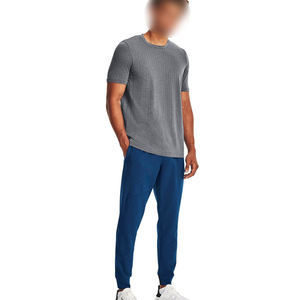 Pantalones de punto ligeros para hombre, el mejor proveedor, recién llegado, tela suave, estampado de logotipo propio, pantalones de atletismo personalizados para hombre - Product Image 3