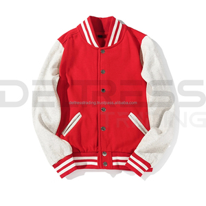 Chaquetas universitarias de mezcla de lana para hombre Precios de temporada de invierno teñidos lisos con cuello levantado informal de la más alta calidad - Product Image 5