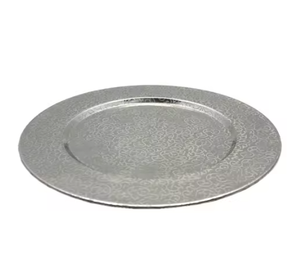 Assiettes de Présentation Durables, Biodégradables et Écologiques en Acier Inoxydable, Finition Martelée, Qualité Alimentaire, Lavables au Lave-Vaisselle, Lot de 100 Pièces - Product Image 2