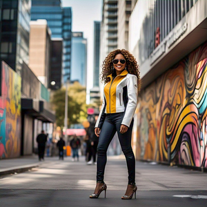 Chaqueta de cuero genuino de oveja con cremallera para mujer, chaqueta de cuero de motociclista de manga larga de invierno estilo callejero para mujer - Product Image 2