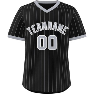 Fabricant de maillots de baseball personnalisés par sublimation, chemise à col en V en polyester, tissu respirant, production en usine - Product Image 5