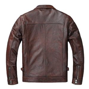 Chaqueta de Invierno de Cuero PU para Hombre al por Mayor, Estilo Urbano, Cortavientos, Impermeable, Transpirable, Relleno de Algodón, Forro de Poliéster, Servicio OEM - Product Image 5