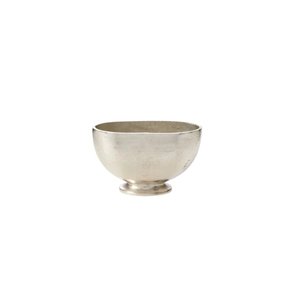 Bol à salade en aluminium sur mesure, bol de service alimentaire, vaisselle, bol de table pour la maison et l'hôtel, finition argentée faite à la main - Product Image 2