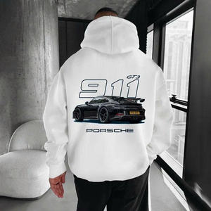 Sweat à capuche Ferrari Formula Racing, coton premium, streetwear, design motorsport, coupe ample, impression haute intensité, usage quotidien - Product Image 3