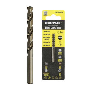 Broca cilindrica Wolfpack in cobalto HSS da 3,00 mm. Blister 2 Unità. - Product Image 1