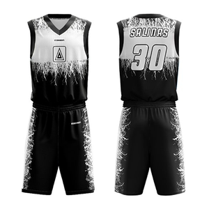 100% ropa de baloncesto de poliéster diseño personalizado baloncesto Jersey uniformes conjuntos equipo juvenil patrón sublimación - Product Image 1