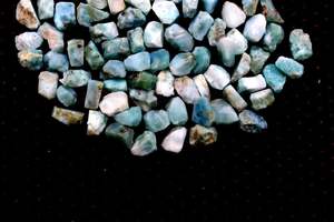 10 pièces république dominicaine mer pierre taille 12-14 MM terre pierre de guérison cristal naturel Larimar pierre précieuse bijoux bruts non traités - Product Image 4