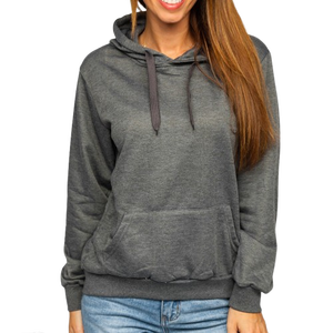 Nueva moda Logo impresión nueva llegada moda mujeres occidentales tejido polar forrado Hip Hop alto bajo de gran tamaño Y2k sudaderas con capucha de las mujeres - Product Image 1