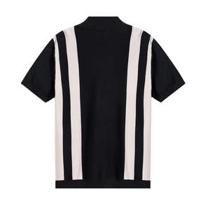 T-shirt d'été formel pour homme de haute qualité, en piqué 100 % coton tricoté, avec logo personnalisé, manches courtes, fermeture éclair, séchage rapide et respirant - Product Image 2