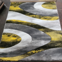 Tapis turc moderne en polypropylène, tapis de haute qualité tissé en jacquard, tapis de chambre à coucher, meilleur usage domestique, style Gaziantep Turquie, poils longs