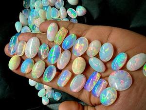 Ópalo Welo Etíope Natural de Alta Calidad AA, Cabujón Multicolor, Piedras Preciosas Sueltas para Joyería, Certificado por Terceros, 3-8 - Product Image 3