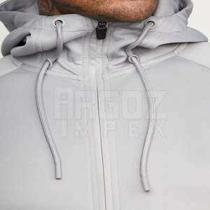 Venta al por mayor de chándal de gimnasio de 2 piezas con logotipo personalizado 100% algodón patrón sólido para el invierno-Venta en línea - Product Image 4