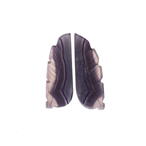 Pierre précieuse en vrac Multi Fluorite 2 pièces 73cts Lot de pierres précieuses sculpture pierre précieuse pour la fabrication de bijoux à la main pierre anneau boucle d'oreille - Product Image 6