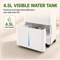 Déshumidificateur Commercial et Domestique à Compresseur 80 Pintes/Jour, Écologique, Réfrigérant R32, 115V, Contrôle par Application WiFi, Couverture 1500 Pieds Carrés