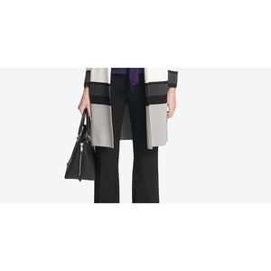 Maglione da Donna Calvin Klein Bianco Taglia Media con Blocchi di Colore, Traspirante, Stile da Ufficio per Inverno e Autunno, Lungo Davanti - Product Image 3