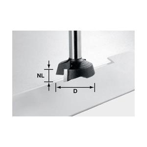 Fraise à planer Festool S8 HW OFK à pointe en carbure - Product Image 1