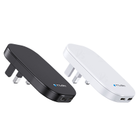 Produk Terlaris 2026 Adaptor Perjalanan Ultra Tipis Cepat, 36W Port Ganda Tipe C Pengisi Daya Dinding Lipat Colokan UK untuk Ponsel