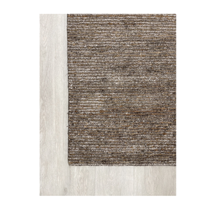 Tapis rectangulaire en viscose tissé à la main de haute qualité, sur mesure, couleur brun foncé, pour la décoration de la pièce - Product Image 2