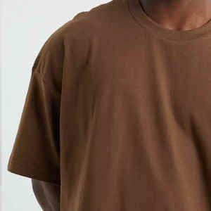 Vêtements surdimensionnés pour hommes T-shirt haut de gamme à épaules tombantes 100% coton T-shirts pour hommes - Product Image 5