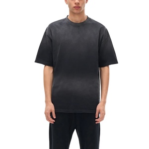 Camisetas de hombre de fabricante, lisas, con efecto deslavado por el sol, estilo streetwear, personalizables, de 280 g/m² de gramaje pesado, corte holgado y manga corta - Product Image 1