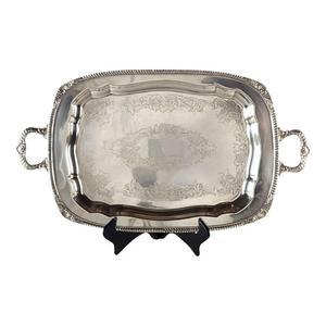 Nouveauté Plateau de service classique et élégant en métal Plateau de service en métal de table poli et poli fait à la main de créateur Taille personnalisée - Product Image 6