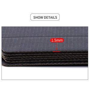 Caja de regalo corrugada negra de 3 capas, caja de embalaje para fiestas y bodas, compatible con tamaño personalizado y logotipo impreso - Product Image 5