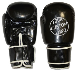 Guantes de boxeo de cuero de vaca genuino de alta calidad Diseño personalizado para un entrenamiento superior Perforación Hecho en Pakistán - Product Image 1