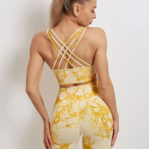 Etiqueta privada Color sólido Todos los tamaños Conjunto de yoga para mujer/Ropa deportiva Ejercicio de dos piezas Conjunto de yoga para mujer La mejor calidad para la venta - Product Image 6