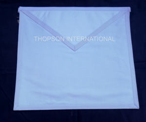 DELANTALES APRENDIZAJE CANDIDATO ALGODÓN MASONICO REGALIA - Product Image 3