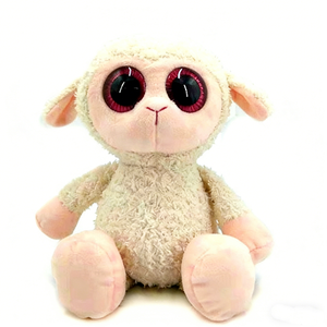 customized Plush Cute Plush <b>Sheep</b> Stuffed Animal <b>Toy</b> Soft Pink Eyes For Babies 0-24 Months Unisex - Product Image 1