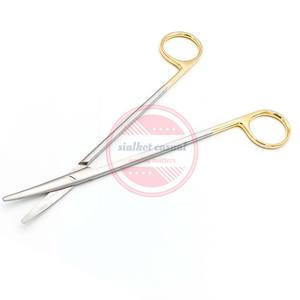 Ciseaux chirurgicaux de ciseaux d'amygdale de coupe de tissu incurvé droit de TC - Product Image 2