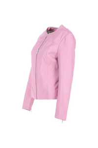 Chaqueta de Motocicleta de Cuero Genuino Premium para Mujer, Diseño Transpirable de Punto, Estilo Casual, Empaque Premium - Product Image 3