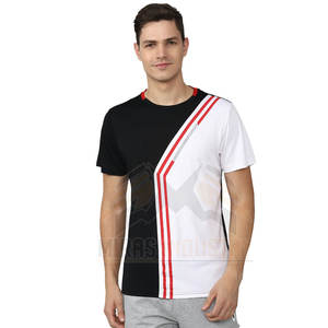 เสื้อยืดผู้ชายดีไซน์ทันสมัยไม่ซ้ำใคร-น้ำหนักเบา ระบายอากาศได้ดี แห้งเร็ว ผลิตจากผ้าฝ้ายผสมใยไผ่ แขนสั้น คุณภาพสูง - Product Image 1