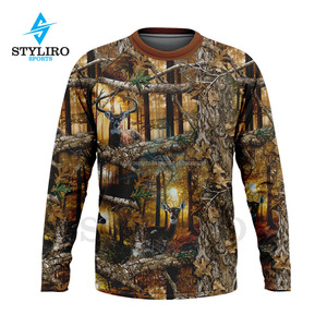 Camiseta con estampado de camuflaje de árbol Real para hombre, ropa de calle de manga larga para caza, senderismo, Camping, ropa de camuflaje Realtree al aire libre - Product Image 1